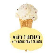 Marshfield White Chocolate & Honeycomb Ice Cream 1x5ltr