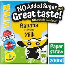 Viva Banana Milk Shake 27 x 200ml