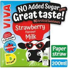 Viva Strawberry Milk Shake 27 x 200ml