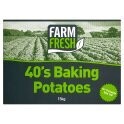 Farm Fresh 40s Baking Potatoes 1x15kg Box