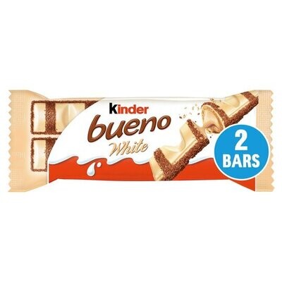 Kinder Bueno White Chocolate 2 Finger Bar 30x43g