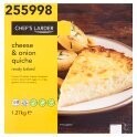 Chef's Larder Cheese & Onion Quiche 1x1.27kg