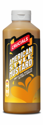 Crucials American Style Mustard Burger Sauce Squeezy 1x1ltr
