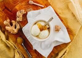 Marshfield Honey & Stem Ginger Ice Cream 1x5ltr