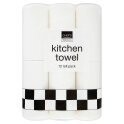 Chef's Essentials White Kitchen Towel 12 Rolls (1x3)