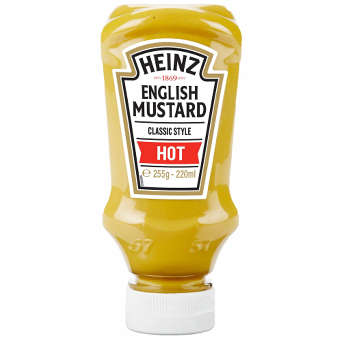 Heinz Table Top Mustard (Hot) Bottles 8x220ml