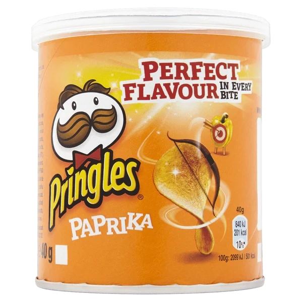 Pringles Paprika Crisps Can 12x40g