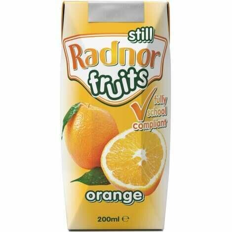 Radnor Fruits Orange Juice Cartons 24x200ml