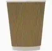 16oz Kraft Ripple Cups 1x500