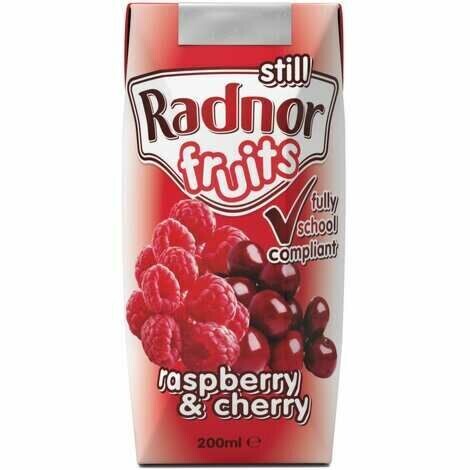 Radnor Fruits Raspberry & Cherry Juice Cartons 24x200ml