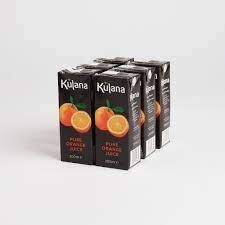Kulana 100% Orange Juice Cartons 27x200ml