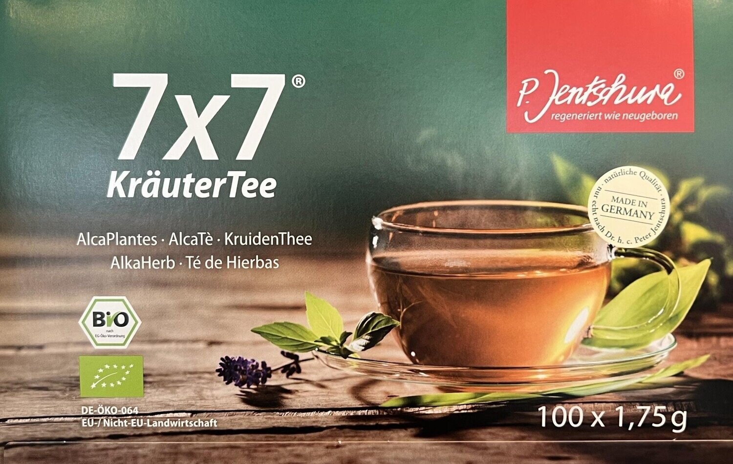 7X7 KräuterTee 100 pss - Puhdistava emäksinen yrttijuoma