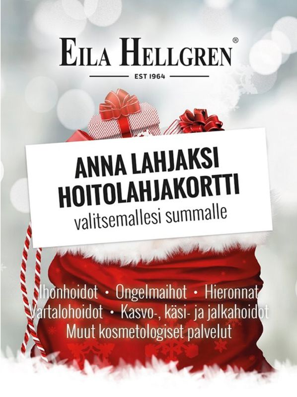 EILA HELLGREN Ihonhoitoklinikan lahjakortti EILA HELLGREN Ihonhoitoklinikan lahjakortti