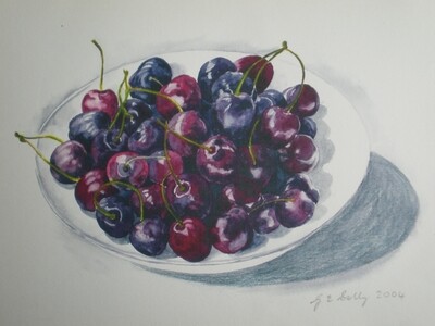 Cherries A4 Watercolour