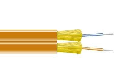 Duplex Zipcord Fiber Cable - Multimode - 62.5/125 - OM1 - 2 Strand - 3mm - M62DX02C3NRO 1000 Foot