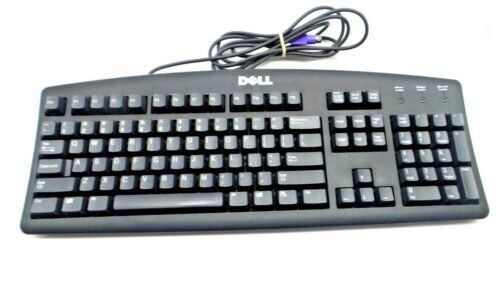 DELL PS/2 US 104-Key PC Windows Desktop Keyboard Black Model RT7D20 04N454