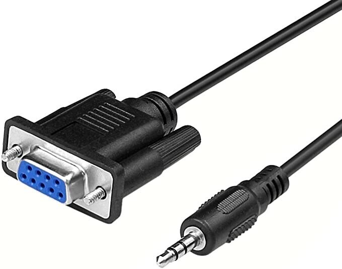 DB9 9 Pin Female to 3.5mm Male Plug Serial Cable RS232 to 1/8 inch Conversion Cable