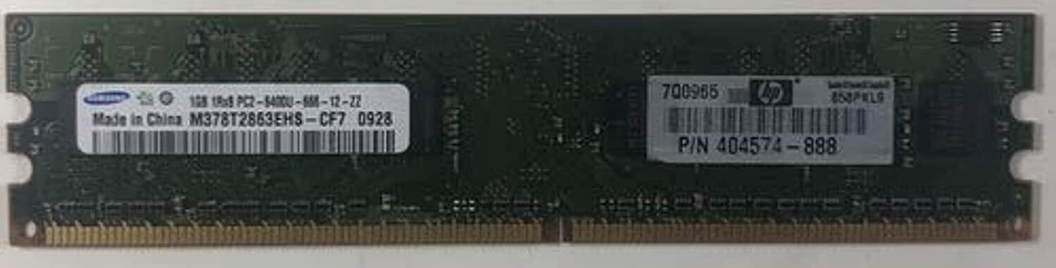 MEMORY 1GB 1Rx8 PC2-6400U-666-12-ZZ M378T2863EHS-CF7 0917