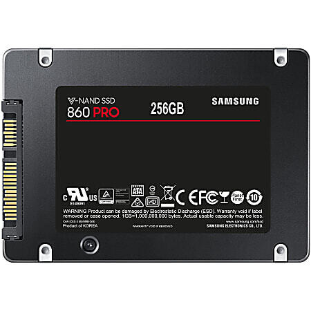 Samsung 860 PRO 256GB Internal Solid State Drive, SATA, MZ-76P256E