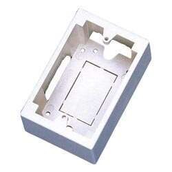 Ortronics Electrical Surface Mount Box, Unloaded, 1-Gang One Piece Mini-Mod, Wht