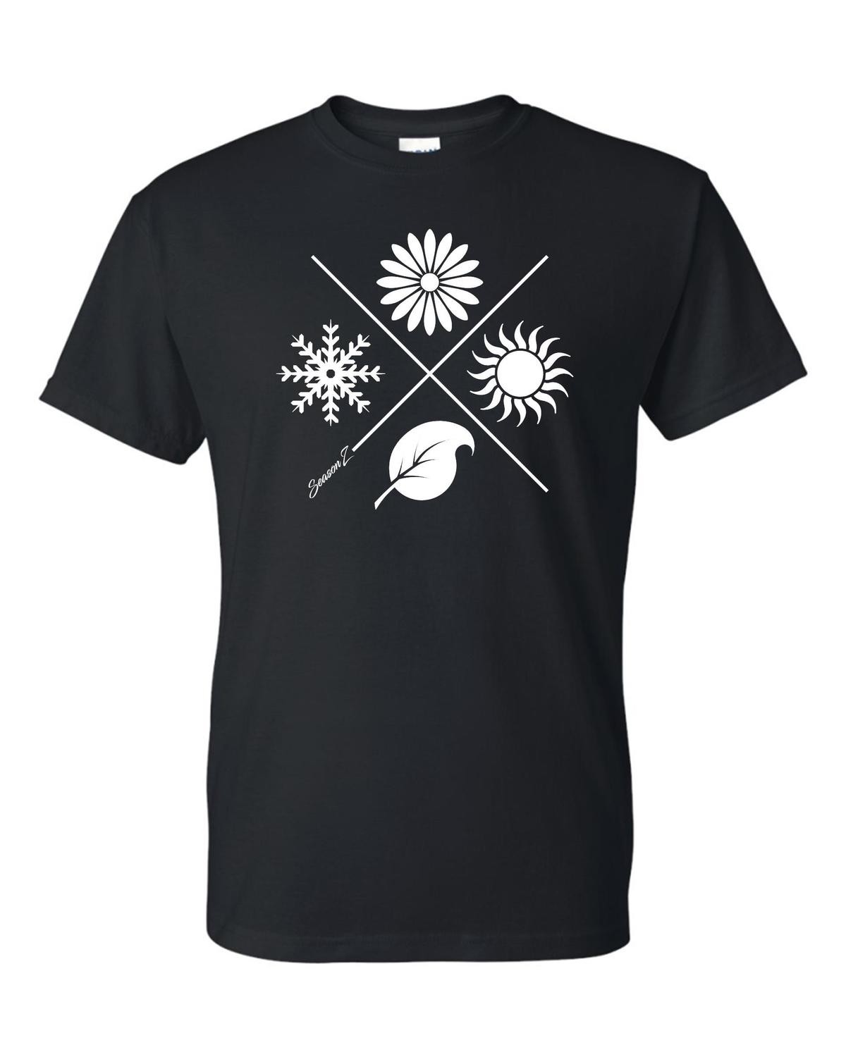 4 SEASONS T-SHIRT-BLACK