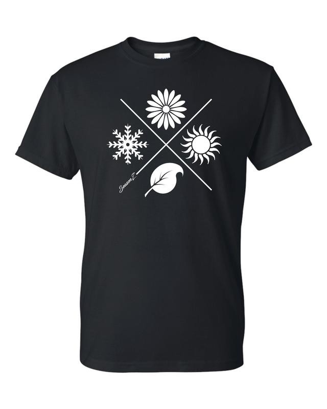 4 SEASONS T-SHIRT-BLACK