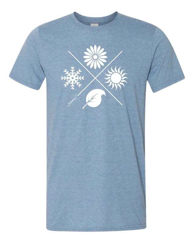 4 SEASONS T-SHIRT-INDIGO