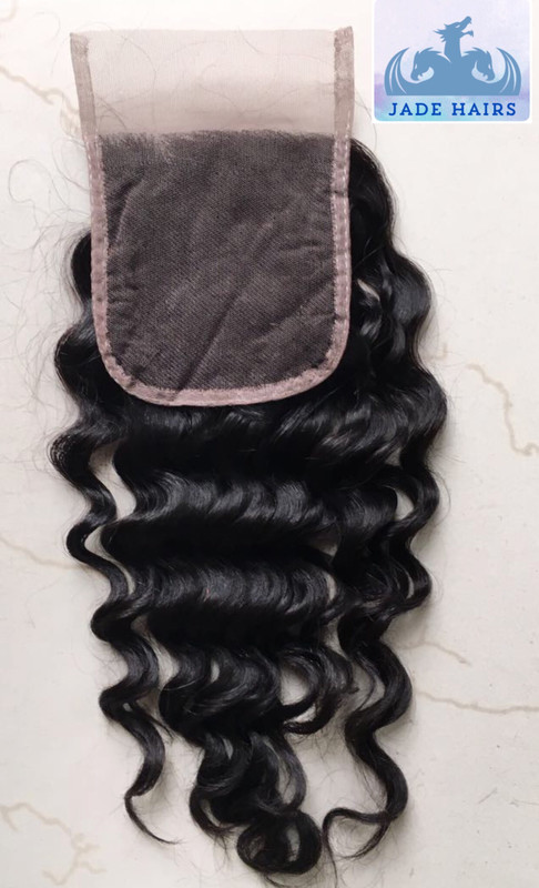 Body wave closure Virgin Indian hair ( steamed hair no chemicals )