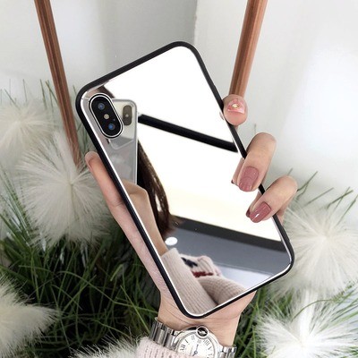 Luxury Shockproof Mirror Phone Case for iPhone 7, 7 Plus, 8, 8 Plus, X