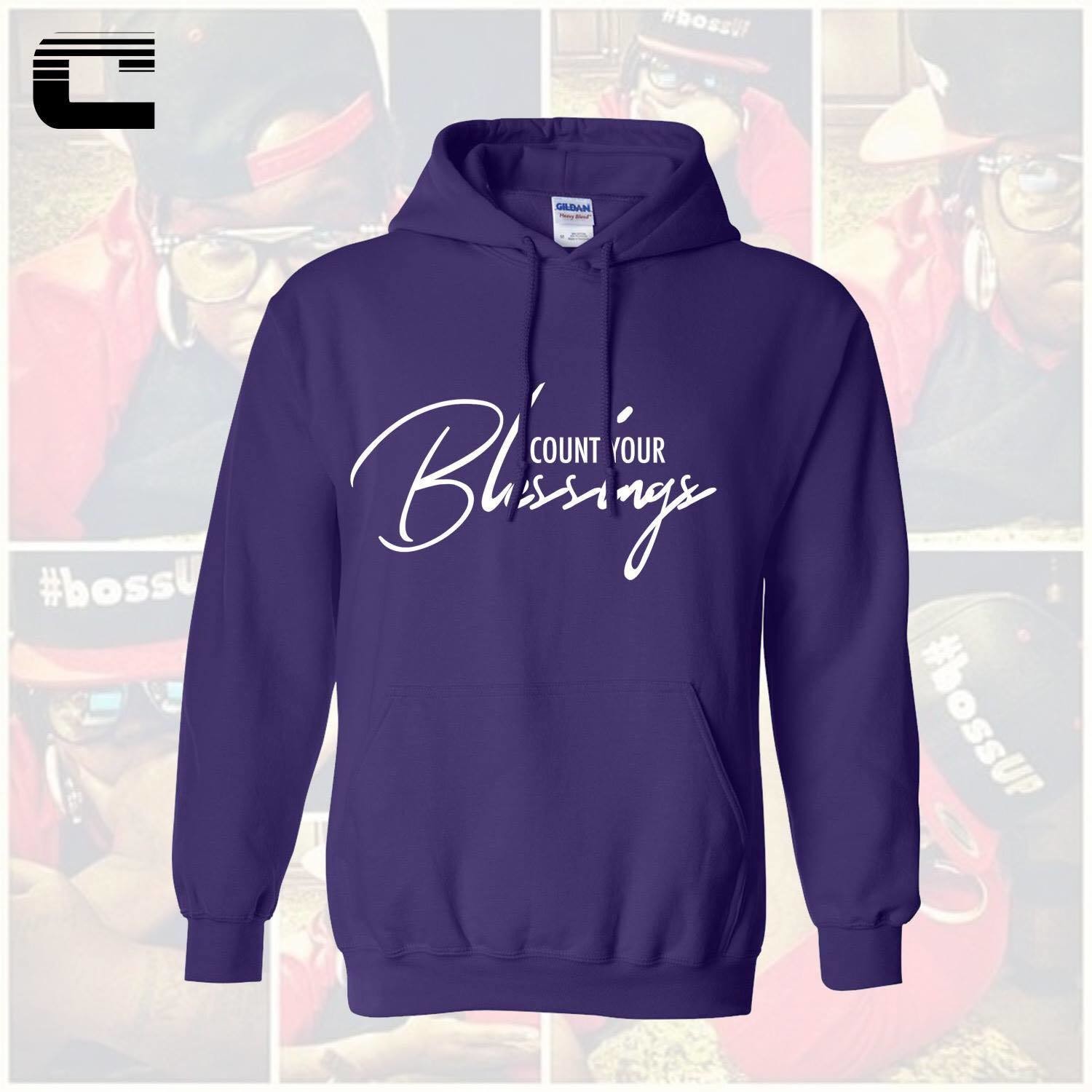 [Prpl] Count Your Blessings Hoodie