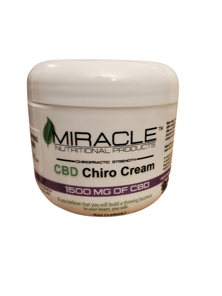 Premium Strength CBD Chiro Cream (4 OZ JAR) 1500Mg