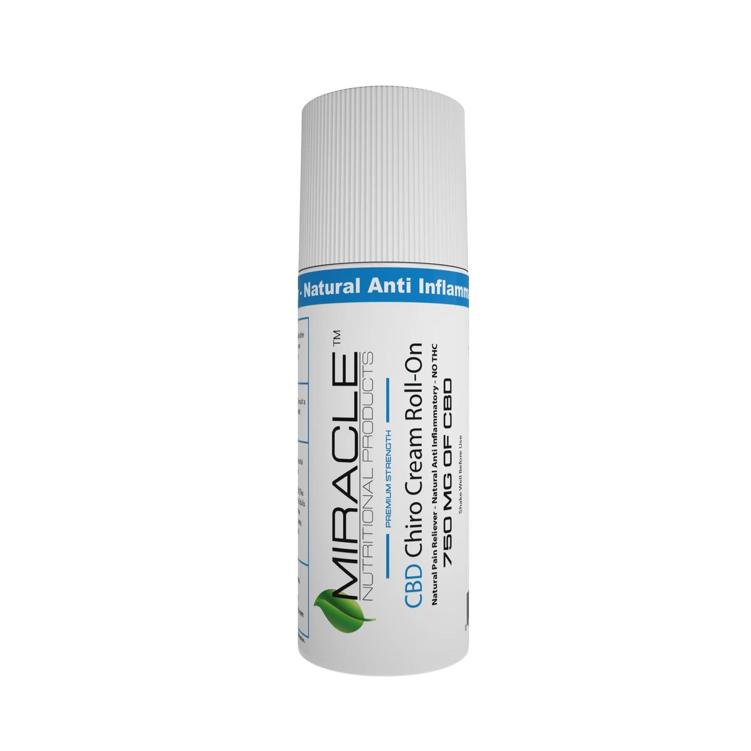 Premium Strength CBD Chiro Cream Chiropractic 750mg Roll On