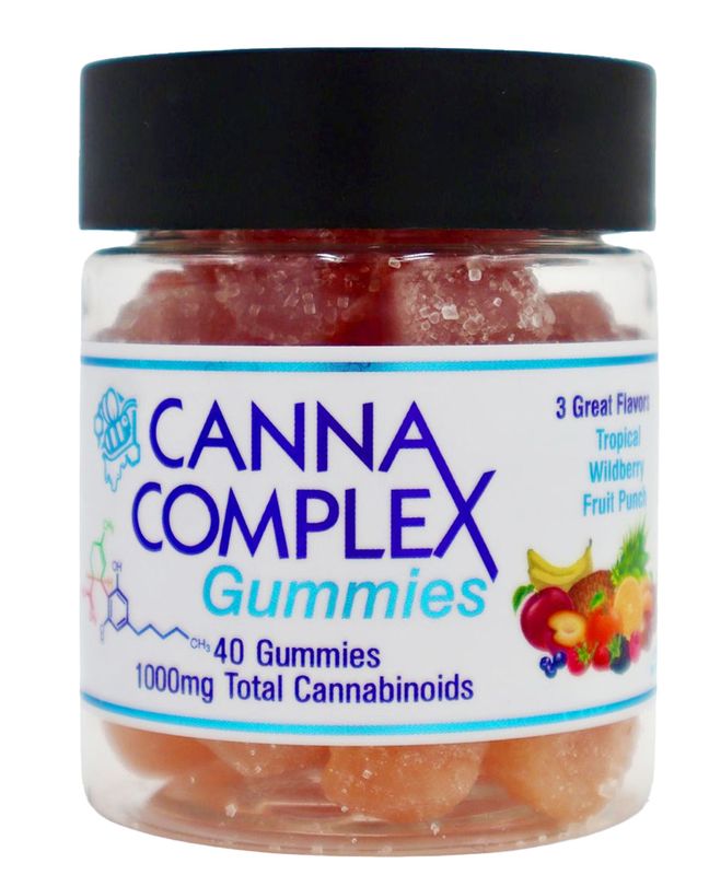 CBD Gummies CannaComplex – 1,000mg Total Cannabinoids – 40 Count