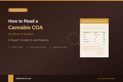 How to Read a Cannabis COA (Certificate of Analysis) — A Buyer's Guide