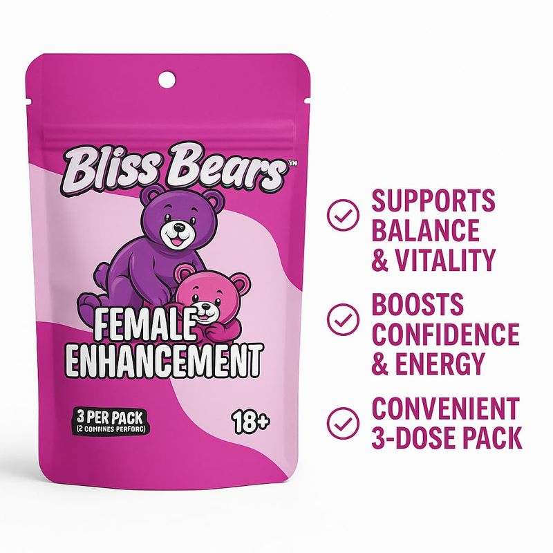 Bliss Bears Female Gummies 3 Doses per Pack