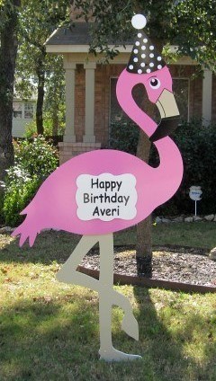 Flamingo Yard Sign