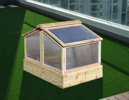 Balcony Garden Box & Greenhouse Set