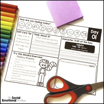 Social Emotional Learning Morning Work Daily Check-Ins - Printable Version