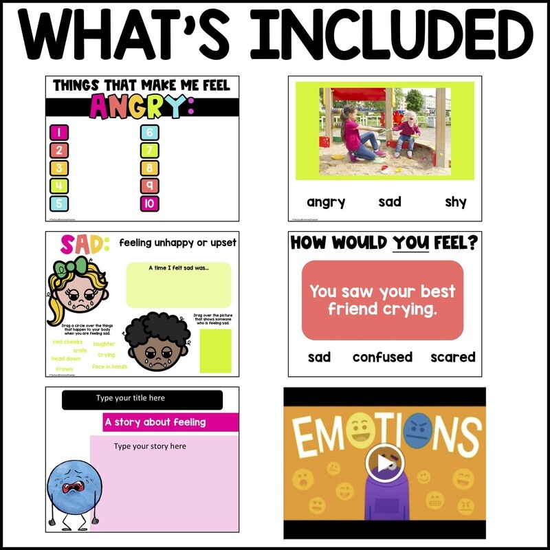 Emotions Activities &amp; Lessons for Google Slides SEL