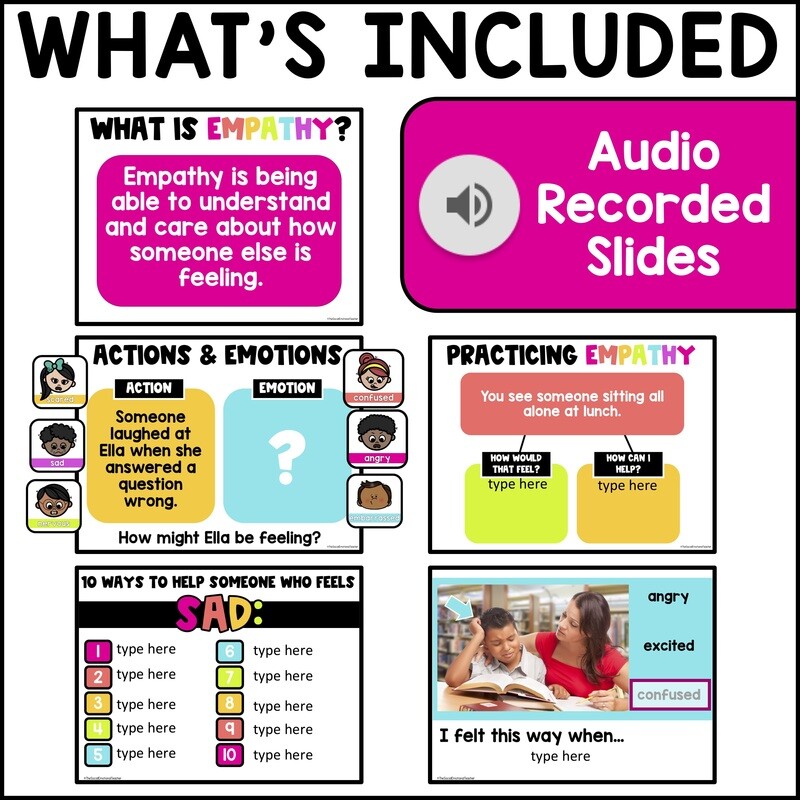 Empathy Activities &amp; Lessons for Google Slides SEL