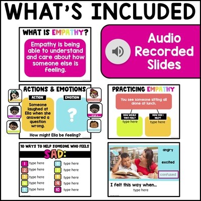 Empathy Activities &amp; Lessons for Google Slides SEL
