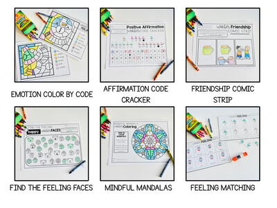 Winter Social Emotional Learning Activity Sheets
