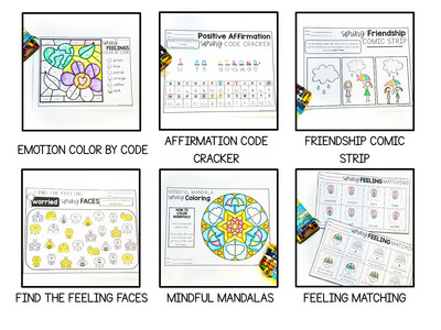 Spring Social Emotional Learning Activity Sheets
