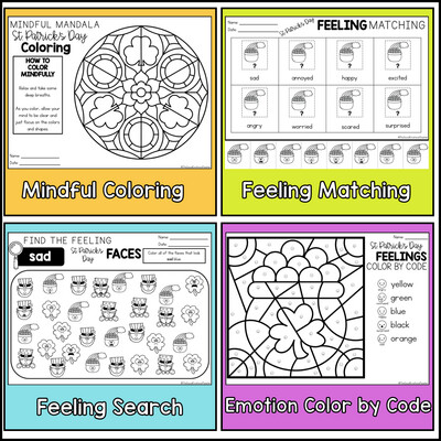 St. Patrick's Day Social Emotional Activity Sheets