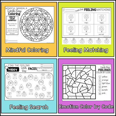 Earth Day Social Emotional Learning Activity Sheets