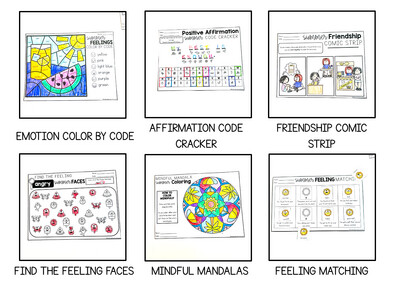 Summer Social Emotional Learning Activity Sheets