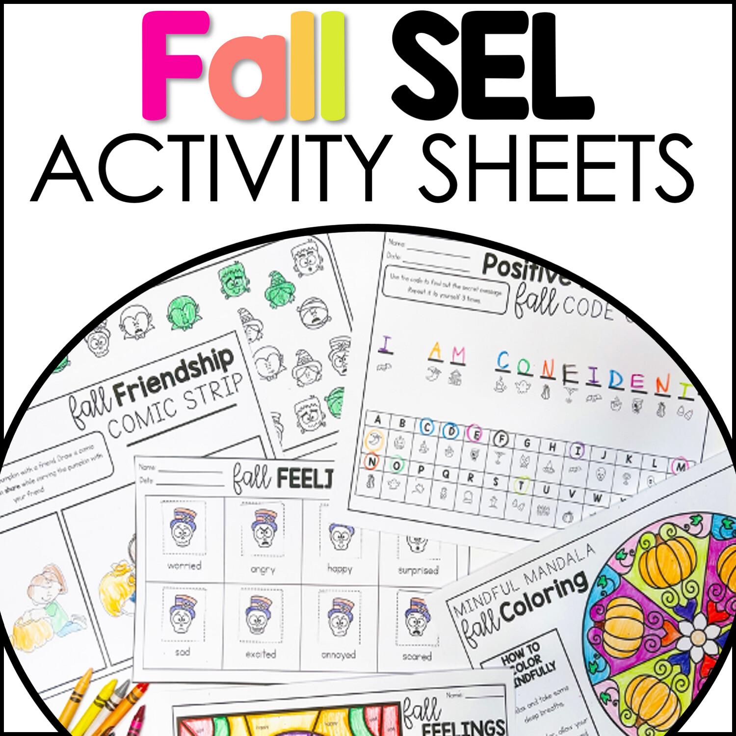 Fall Social Emotional Learning Activity Sheets – Store – The Social  Emotional Teacher