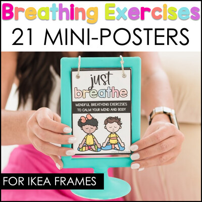 Breathing Exercises Mini Posters for IKEA Frame