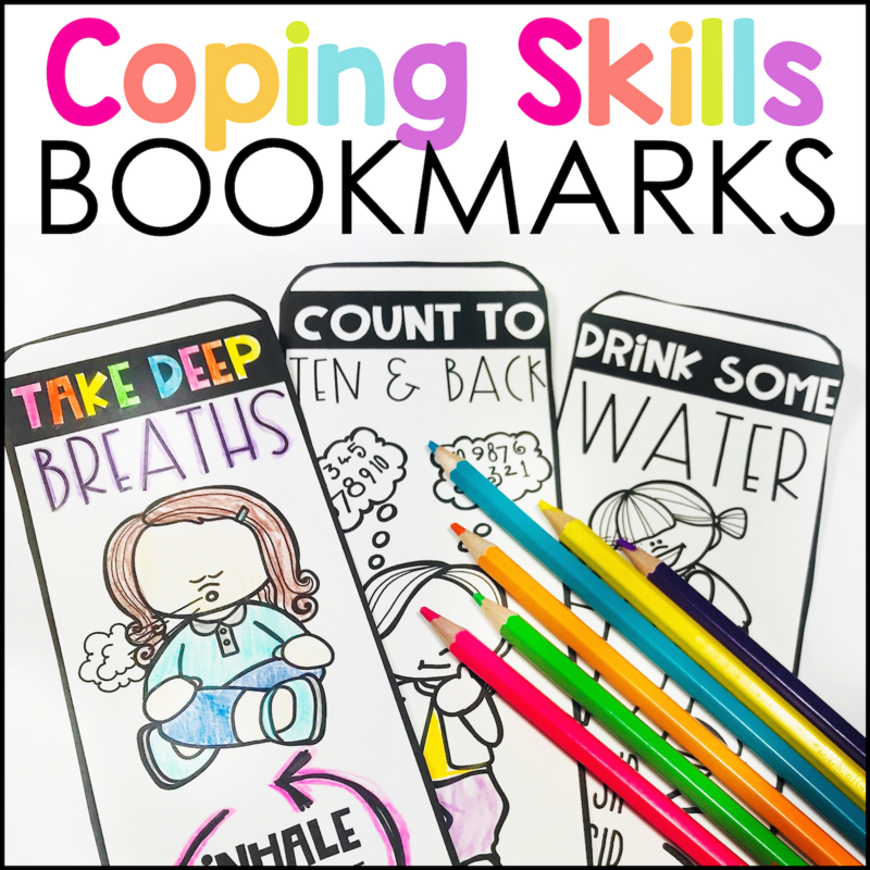 Coping Skills Bookmarks &amp; Banners Bundle