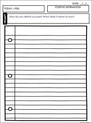 Social Emotional Learning Journal for High School Students